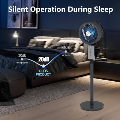 Pedestal Fan for bedroom, 90ft High Velocity Pedestal Fan for Large Rooms & Garages, 32 Speeds 3 Modes, Oscillating with Remote, 12H Timer – for Bedroom Living Office